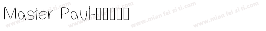 Master Paul字体转换